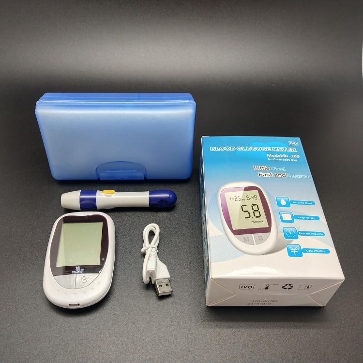Promotion High Quality Portable Household Quick Check Blood Glucose Meter Test Machine