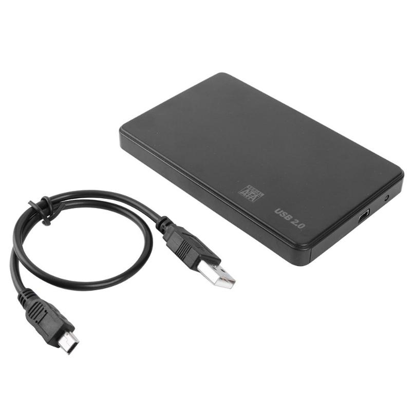 Жесткий диск HDD корпус 2,5 жесткий диск SATA внешний корпус для жесткого диска USB 2,0 Поддержка 500 Гб/1TB/2TB НОУТБУК 2,5 "жесткого диска