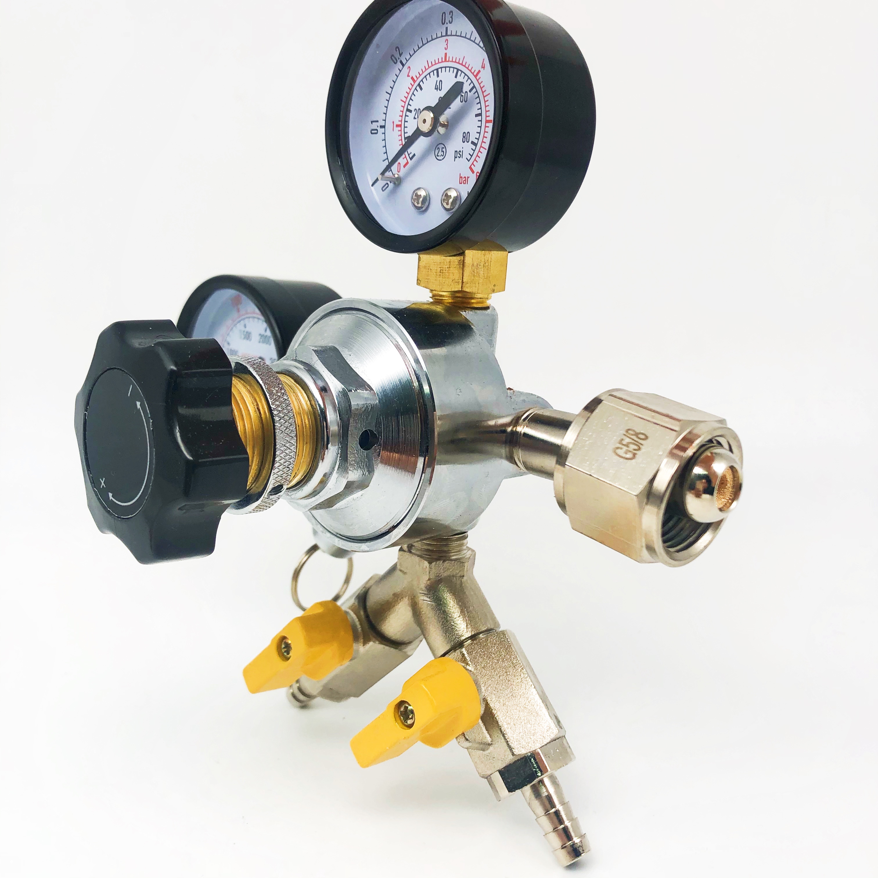 Beer High Pressure Regulators Dispensing Equipment Draft Beer Brewery CO2 Regulator Co2 Reducing Valve With Plastic Handle