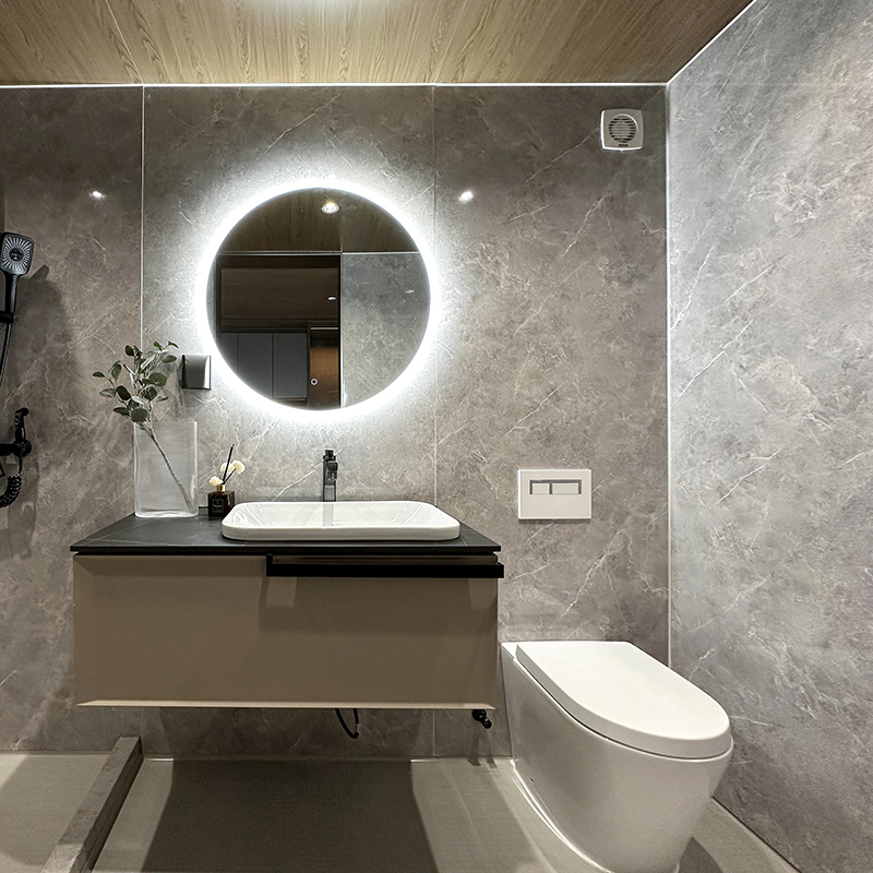 Full Set Prefab Bathroom System Ready to Install with Waterproof Wall Panels and High End Sanitary Ware Complete Solution