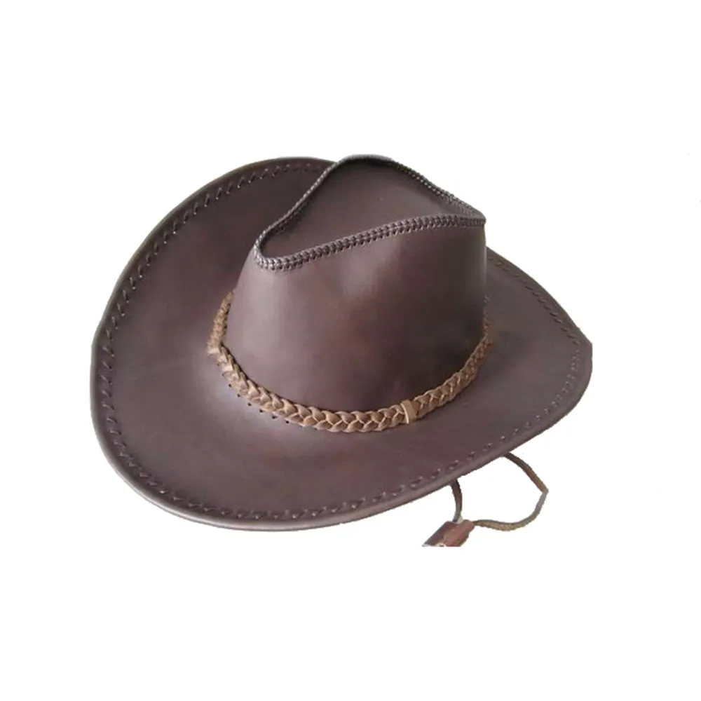 100% cow leather cowboy hat