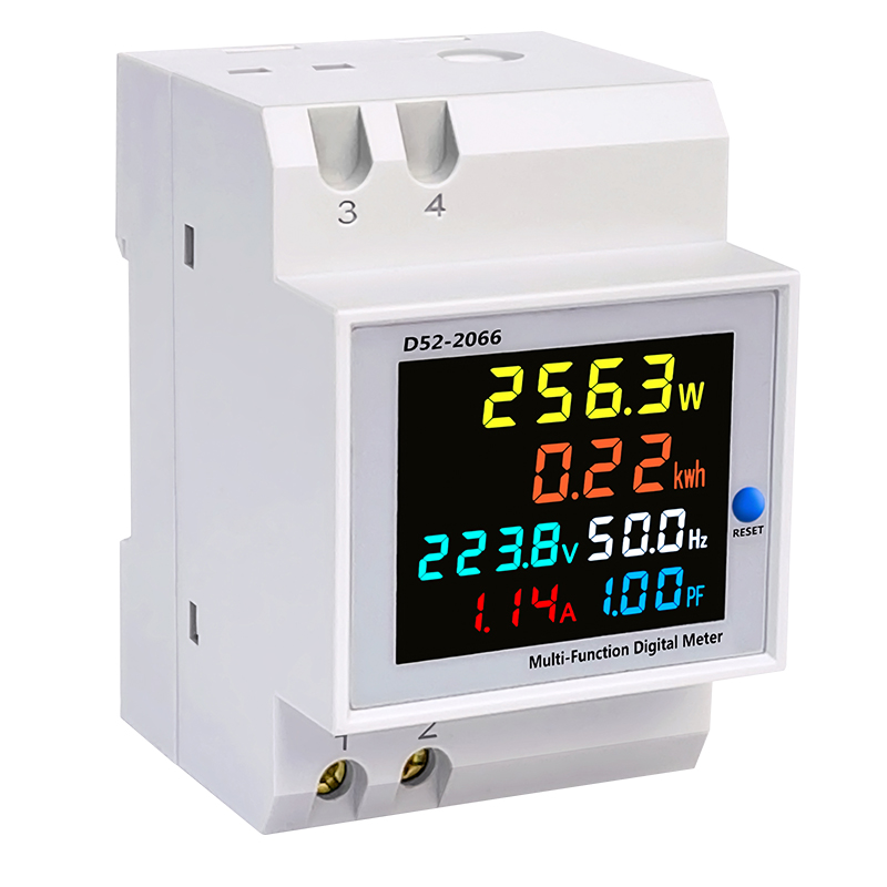 D52-2066 din rail Многофункциональный 200-450V 100A счетчик энергии с функцией сброса