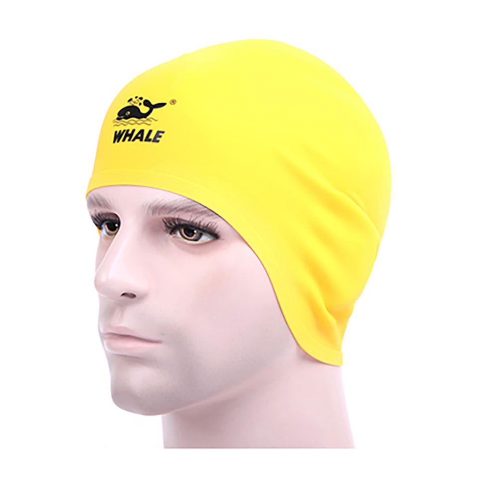 Fashion Elastic Swimming Caps Waterproof Stretchable Comfortable Ears Protection Long Hair Summer Swimming Pool Bathing Hat
