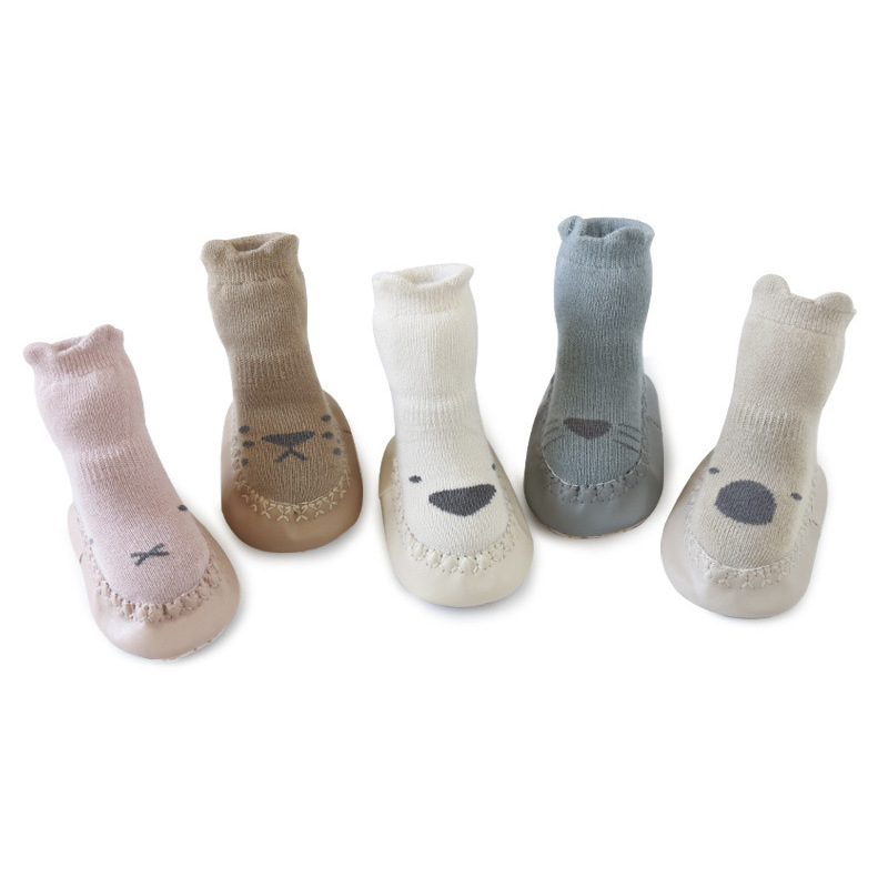 Animal Colorful Baby Socks And Shoes Baby Shoes Socks Rubber Bottom Soft Sole Kids Sock Shoes