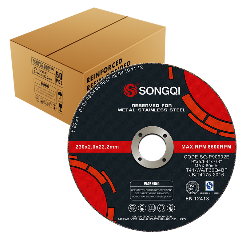 SONGQI оптовая продажа 230*2*22,2 мм 9 дюймовый тонкий диск для резки металла из нержавеющей стали