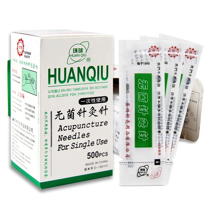 Новая упаковка одноразовых стерильных игл для иглоукалывания Huanqiu 500 шт.