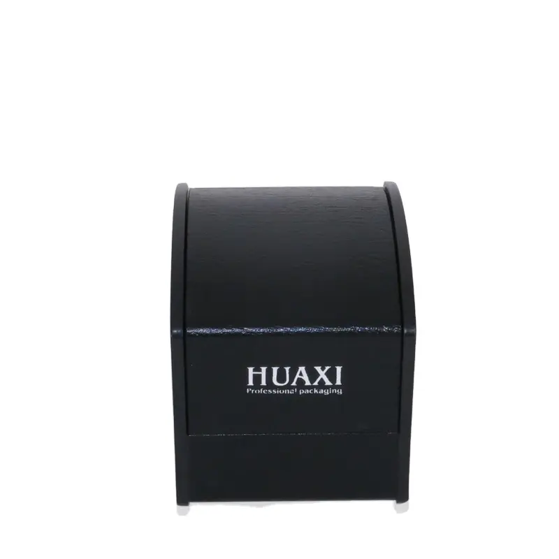Black hard plastic packaging box for wrist watches packaging