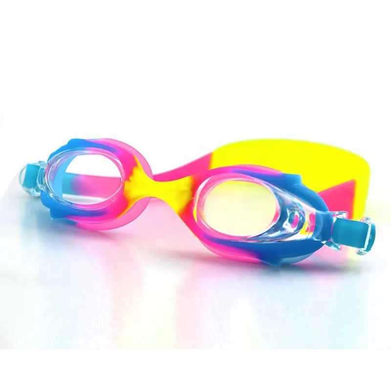 4-10 years kids cute portable soft silicon comfortable children swimming glasses colorful good price waterproof swimming goggle