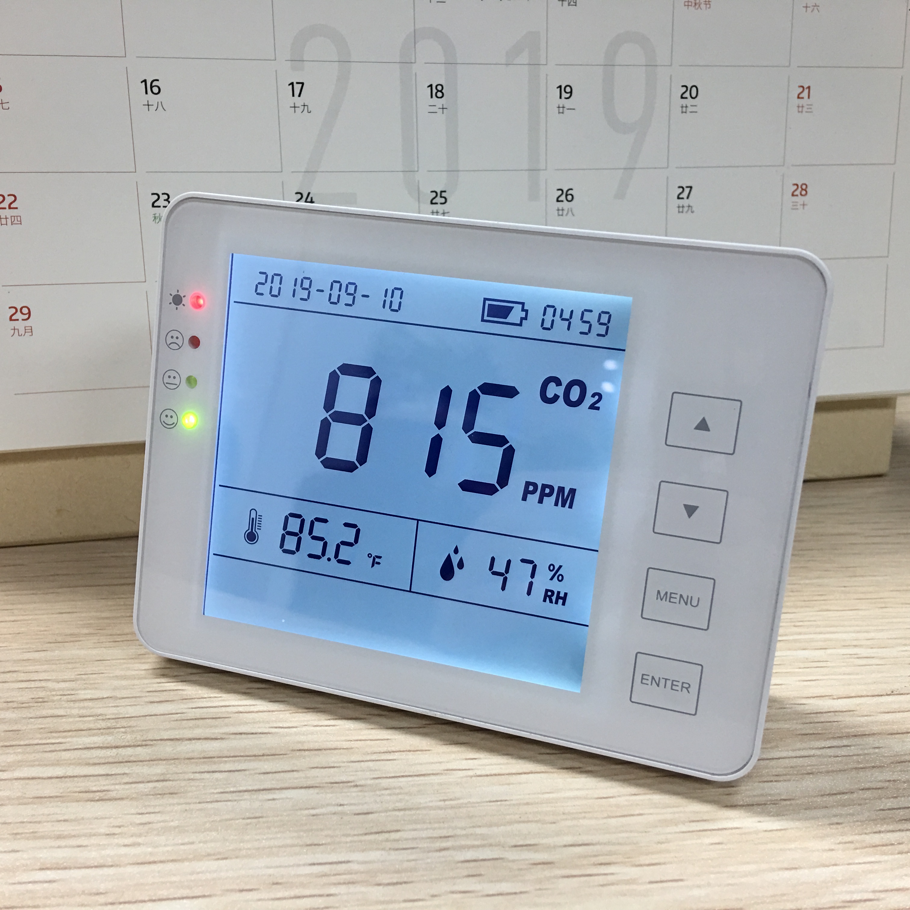 Многофункциональный настольный CO2 измеритель качества воздуха в помещении CO2 Монитор