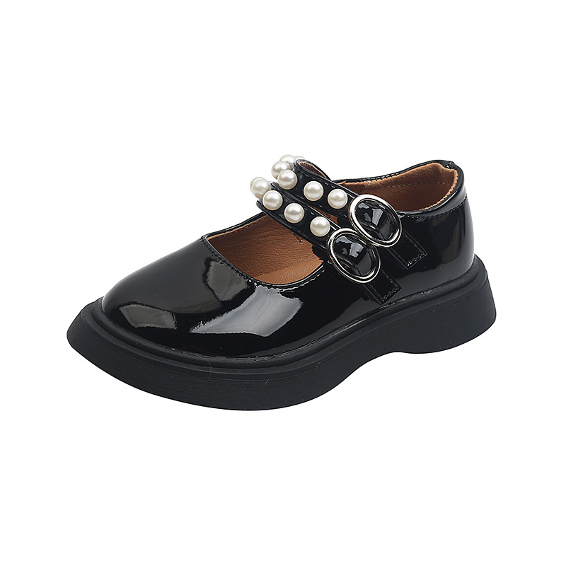 Summer Hot Selling Beautiful Small Leather Shoes Children Girl Pure Pearl Dress Shoes Kids Princess Shoes