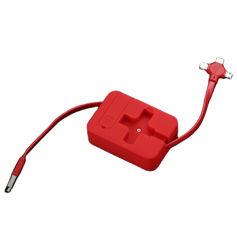Marcaron 3-in-1 Data Cable Micro With Phone Stand Usb Cable For Universal Android / IOS / Type C Charger