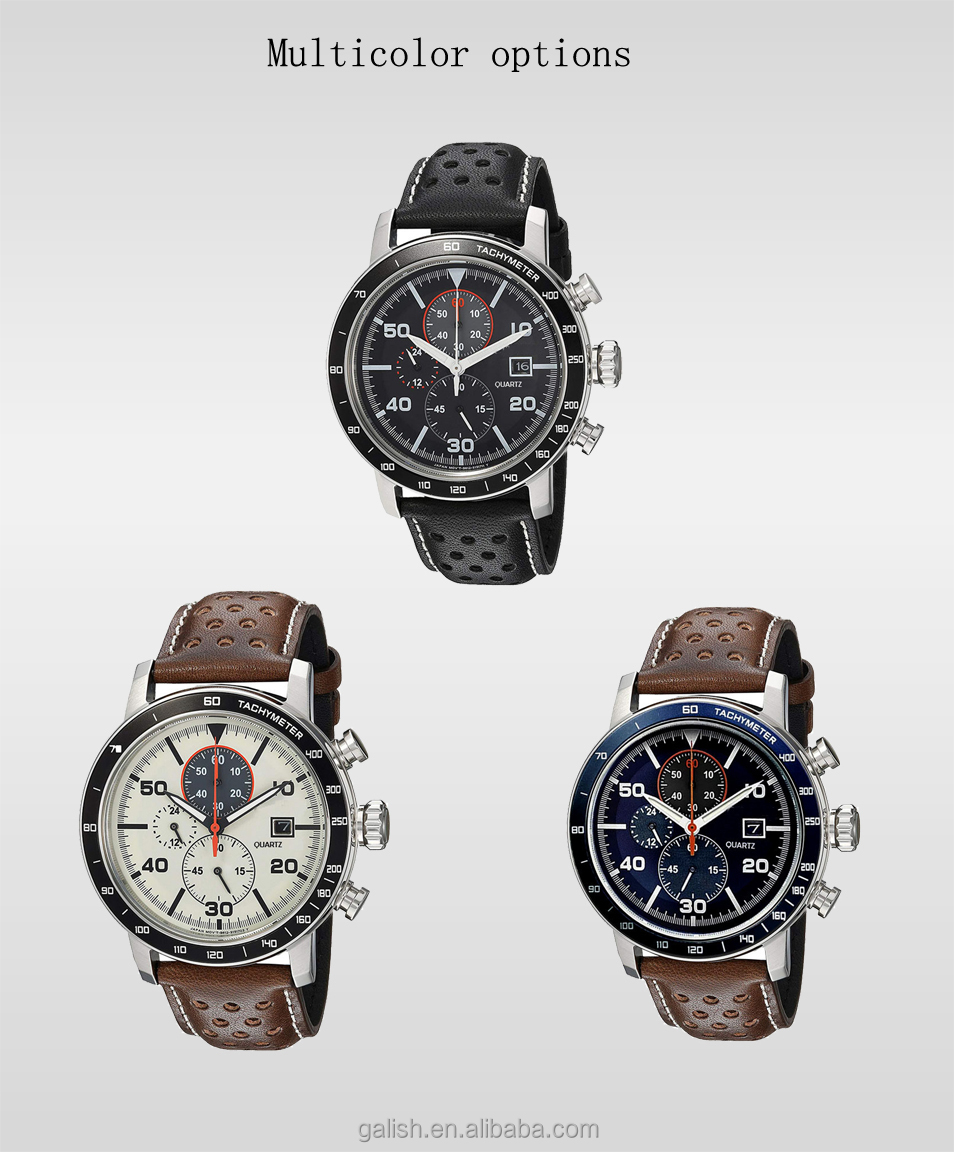 2022 Ever Move Luxury& business Men's Mul-tifunction Quartz Watch Men's Luxury High Grade Waterproof Leather brand