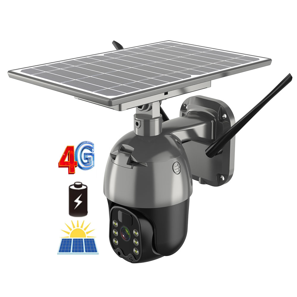 1080P ptz auto tracking solar optical sim card 4g sim camera no wifi outdoor security camera system