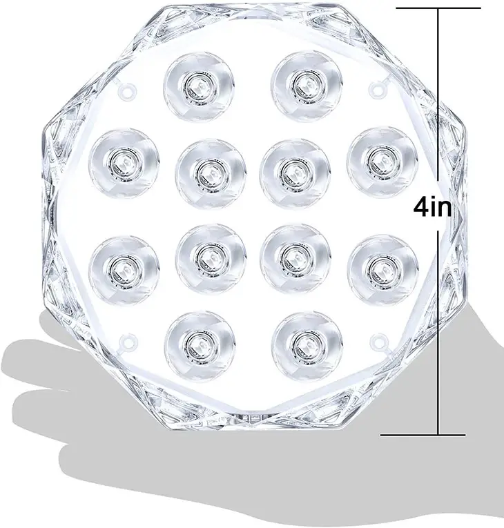 2021 Southeast Asia High Sale 3 Volt 0.3W Led Swimming Pool Light IPX8 Rechargeable Submersible Shower Pool Light