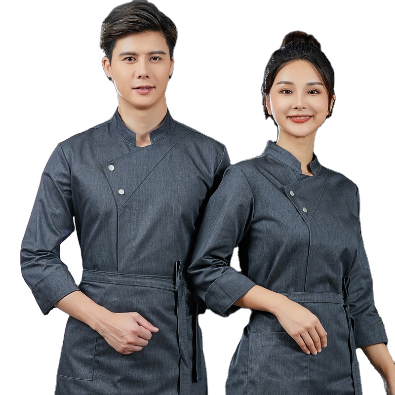 Custom Promotion Restaurant Chef Jacket Chef Coat for Restaurant & Bar Chefs Uniform Cooking Uniform Custom Size Fashionable