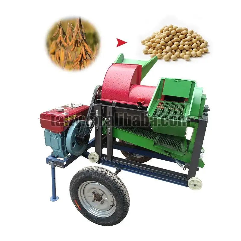 Multi grain thresher maize corn millet sorghum and beans thresher sheller for distribute