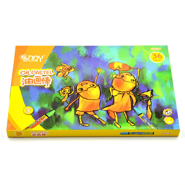 Картонная коробка SUNNY 36 цветов, шестигранная масляная паста для детей, художников, студентов, художественная живопись