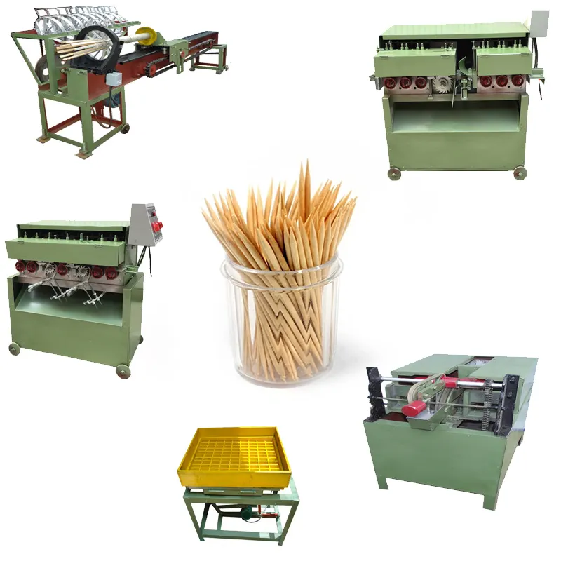 Factory Price Automatic Tooth Pick Production Line Bamboo Toothpick Making Machine for Sale