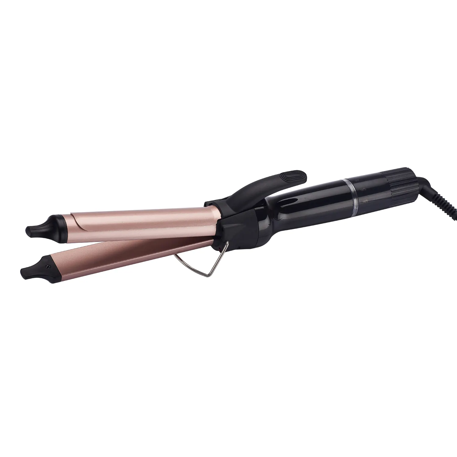 Ceramic Iron Dual Voltage Ceramic Coating Barrel Rose Gold Titanium Curling Iron