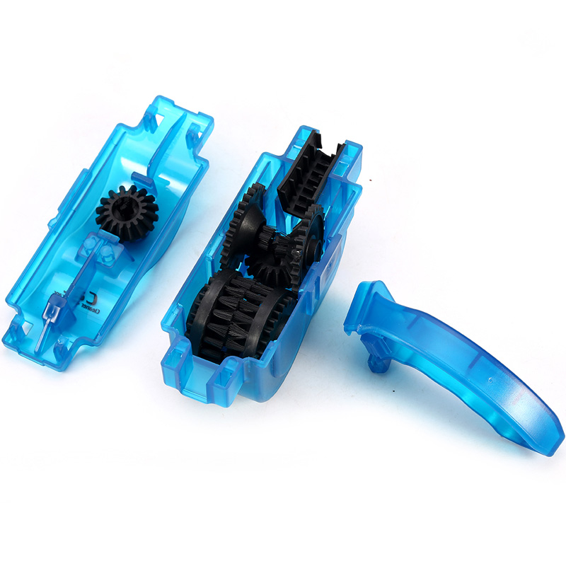 Dropshipping Portable Bicycle Chain Cleaner Bike Brush Scrubber Wash Tool Mountain Cycling Cleaning Kit Outdoor Accessory