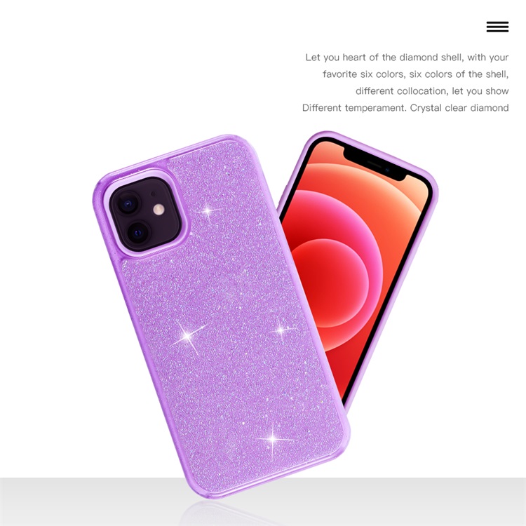 2021 sparkle glitter 2 in 1 tpu pc combo phone case for iphone 11 12 13 pro max xs max xr