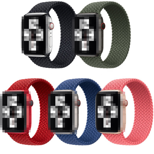 Нейлоновый Плетеный ремешок для Apple iWatch1/2/3/4/5/6/SE, цельный ремешок, металлический Плетеный ремешок для apple watch