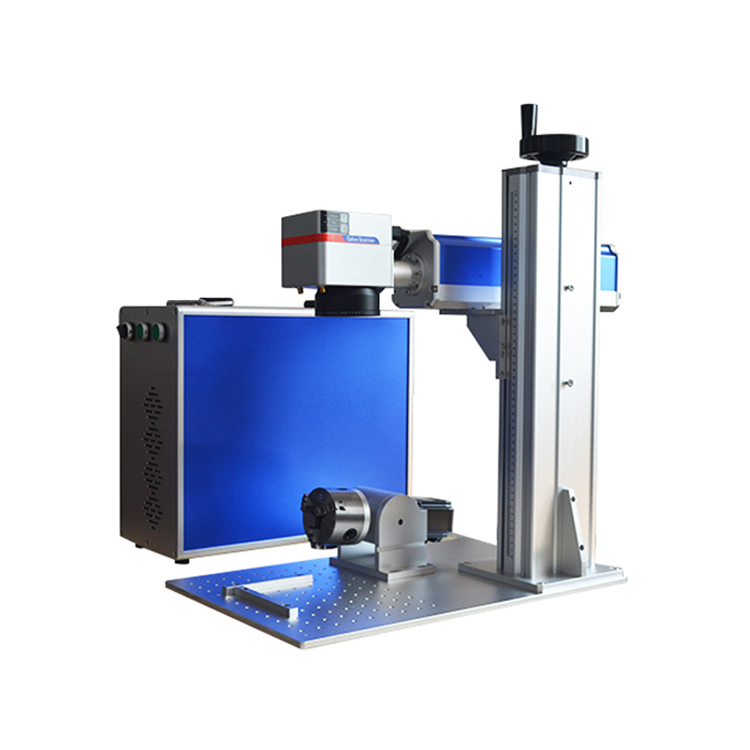 20W 30W 50W 100W Fibre Laser Marking Machine Raycus Optical Fiber Laser Marking Machine With Rotary