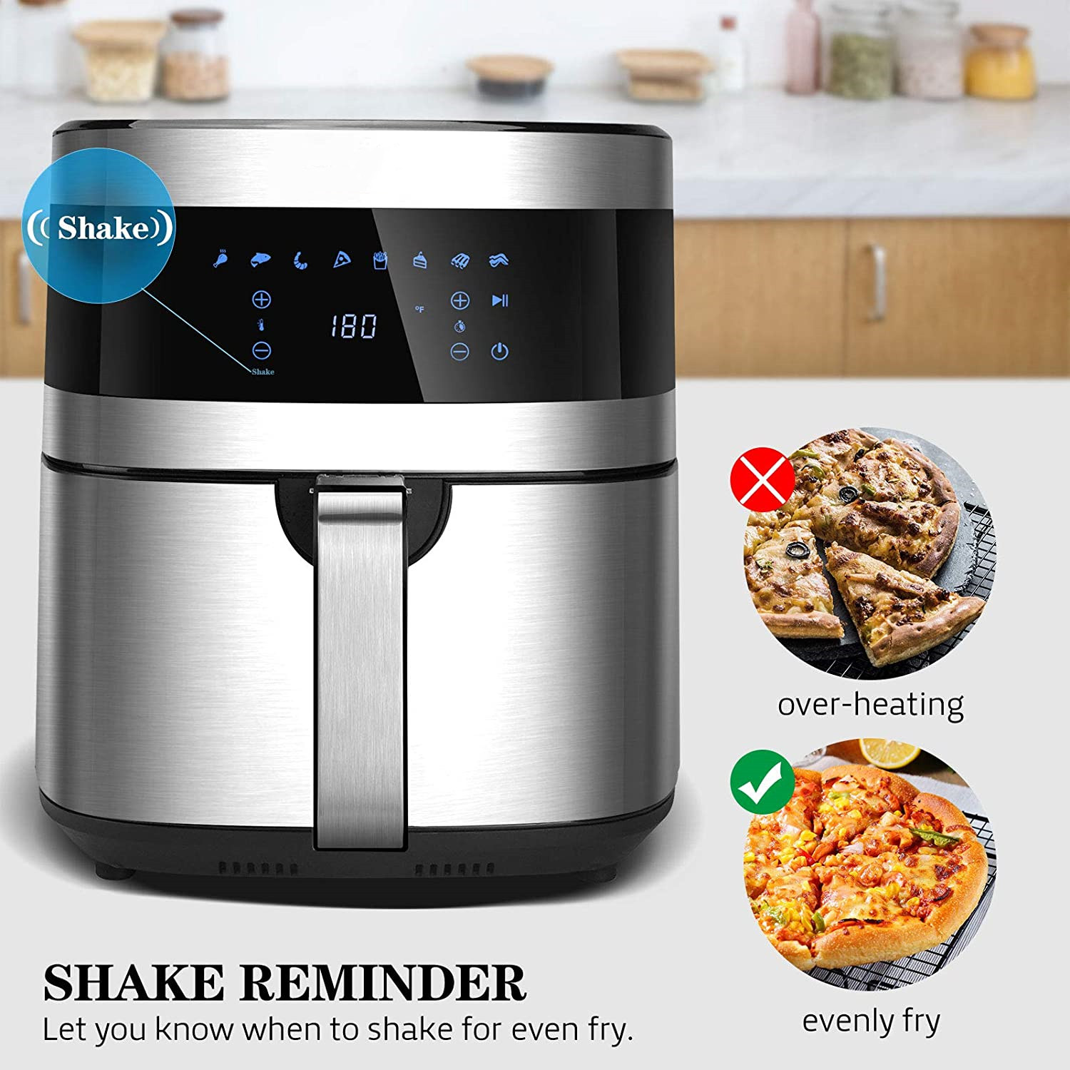 cambodia oman wholesale 3.5l 4l 5l magnet fridge digital control oven range hot air fry cover crisper without oil air fryer