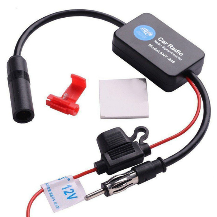 Universal 12v Car Radio Fm Am Antenna Signal Amplifier Booster Ant-208 330mm For Marine Car Boat Rv Have CE certificate