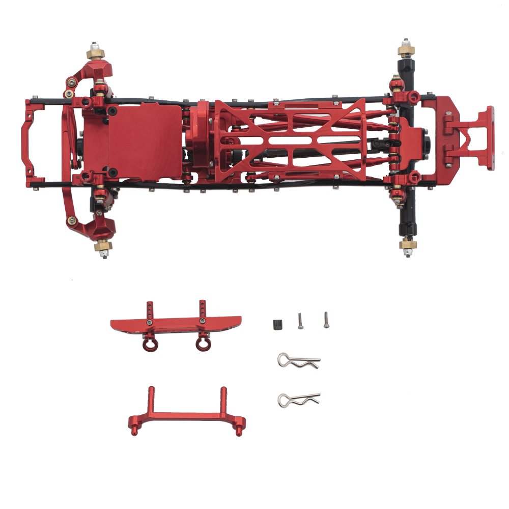 NTFHOBBY 1:24 обновленный алюминиевый ЧПУ полный металлический корпус Радиоуправляемый гусеничный автомобиль 1/24 SCX24 C10 JLU Bronco комплект шасси