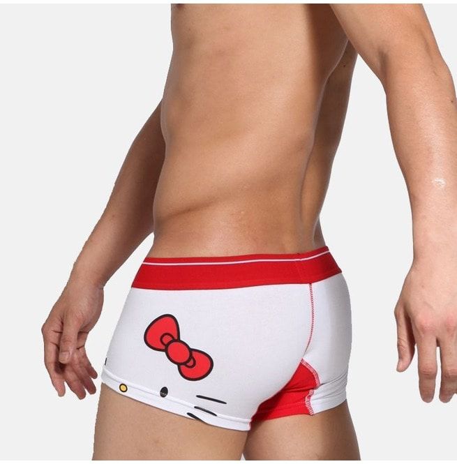 Оптовая продажа по индивидуальному заказу Hello Kitty мужские боксеры по всему миру высокого качества