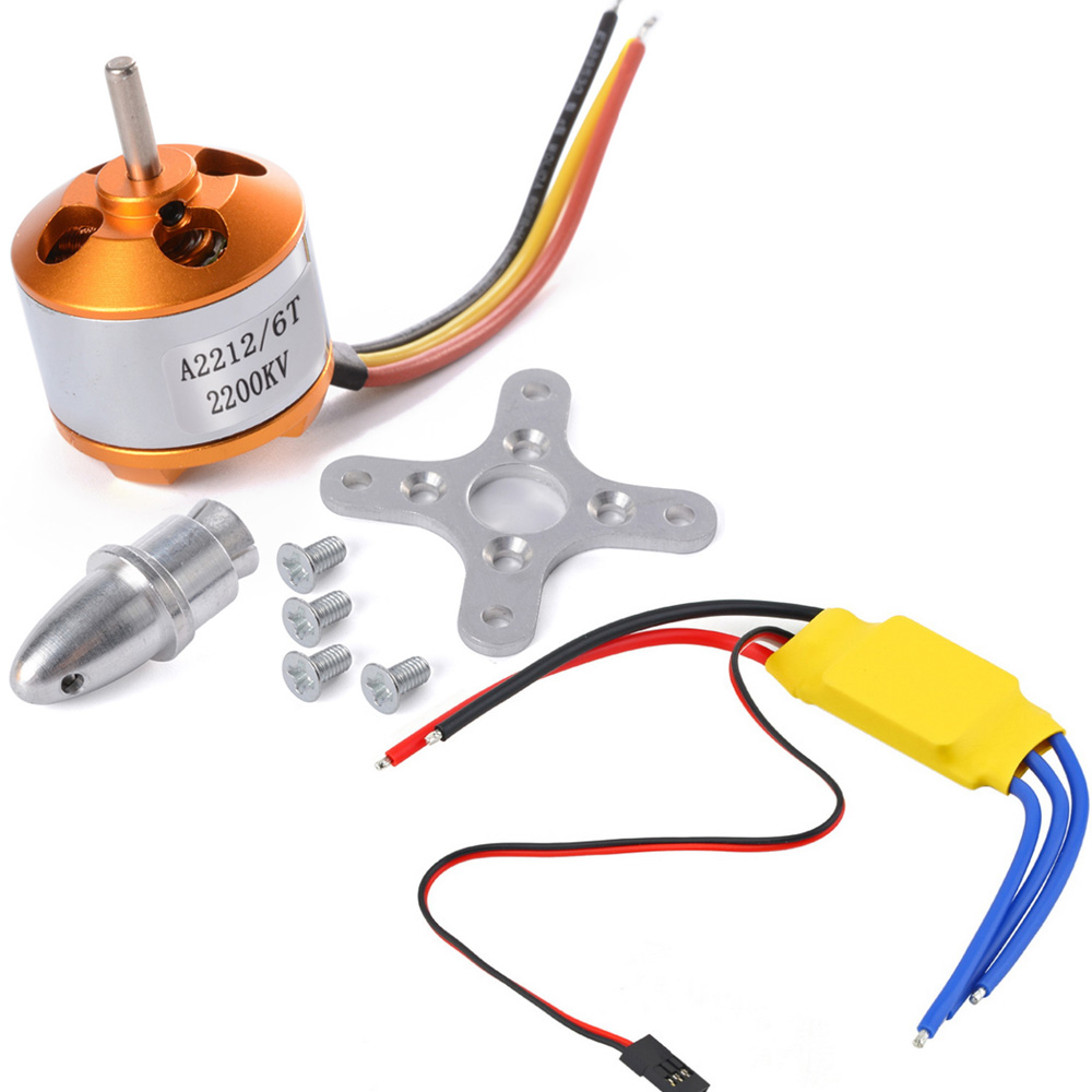 Бесщеточный двигатель XXD A2212 A2208 930KV 1000KV 1400KV 2200KV 2700KV с 30A бесщеточным регулятором скорости двигателя ESC для радиоуправляемого дрона