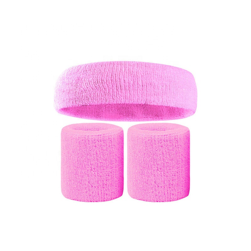 Polyester And Elastic Sweat Band Wristband Sweatband For Running