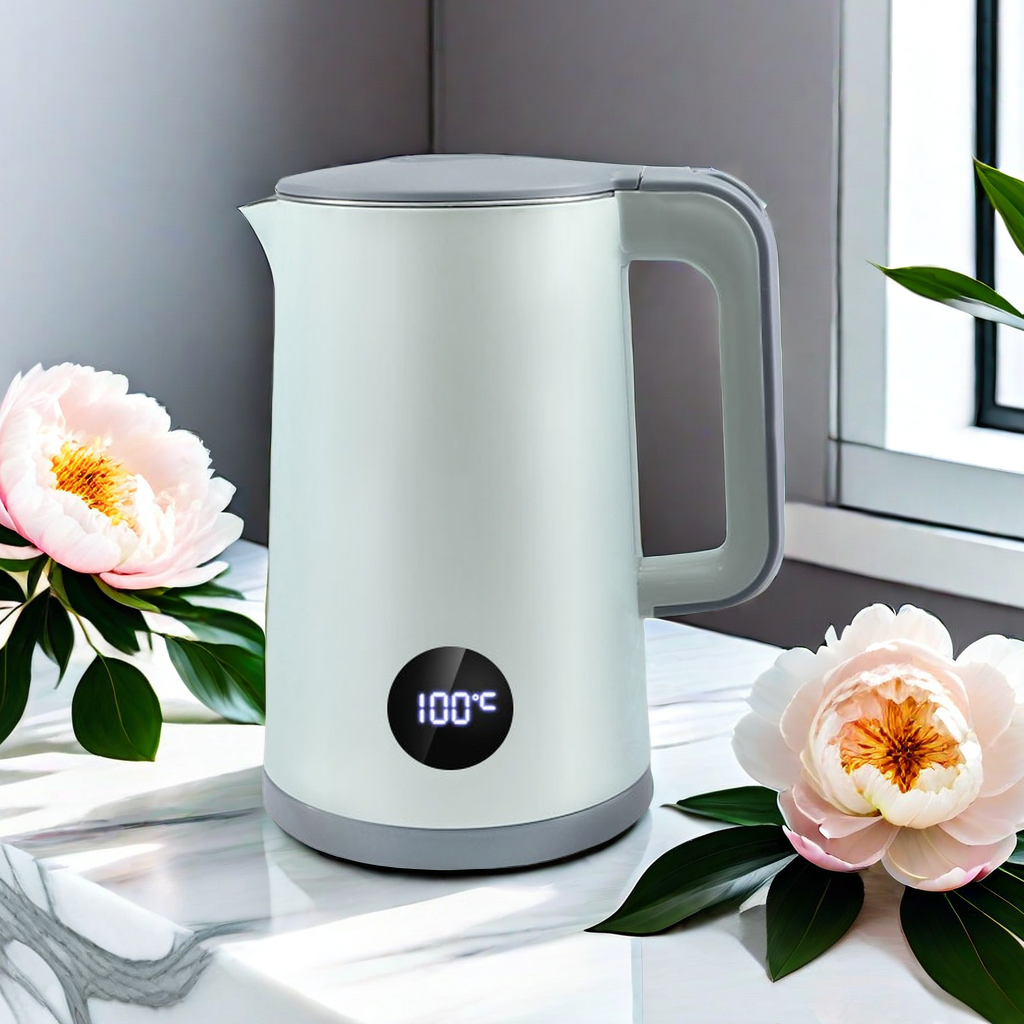 In Stock Ready For Ship Wholesale 2L 1500w Stainless Steel Boiling Water Kettle Health Digital Electric Jug Kettle