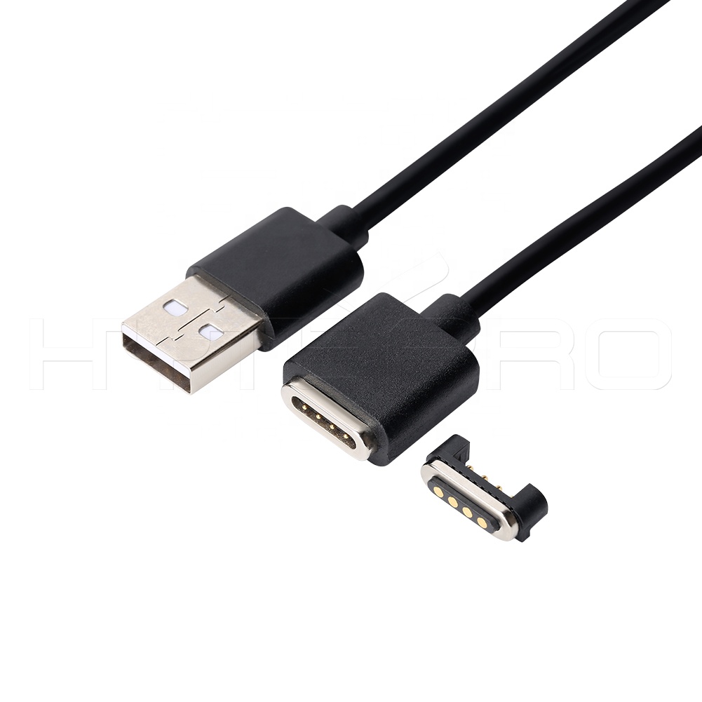 4 pin обратный Магнитный pogo pin usb разъем hytepro зарядный кабель