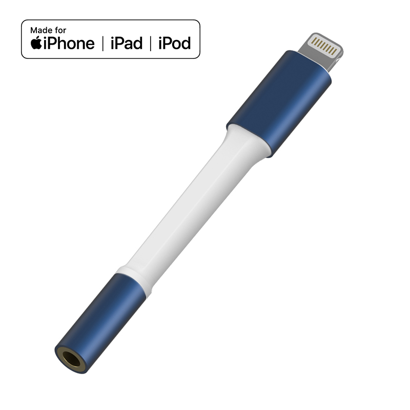 MFi сертифицированный Завод Оптовая продажа Aux аудио адаптер конвертер для iPhone 3,5 мм аудио адаптер