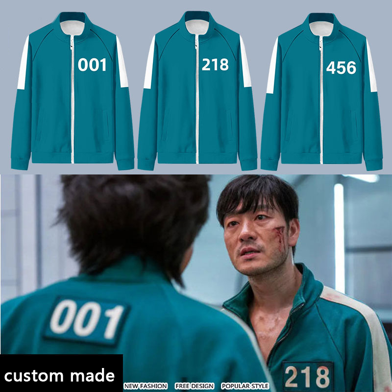 Pro-win Korean tv   movie costumes Series Halloween jacket sets Cosplay costume same sportswear men tracksuit