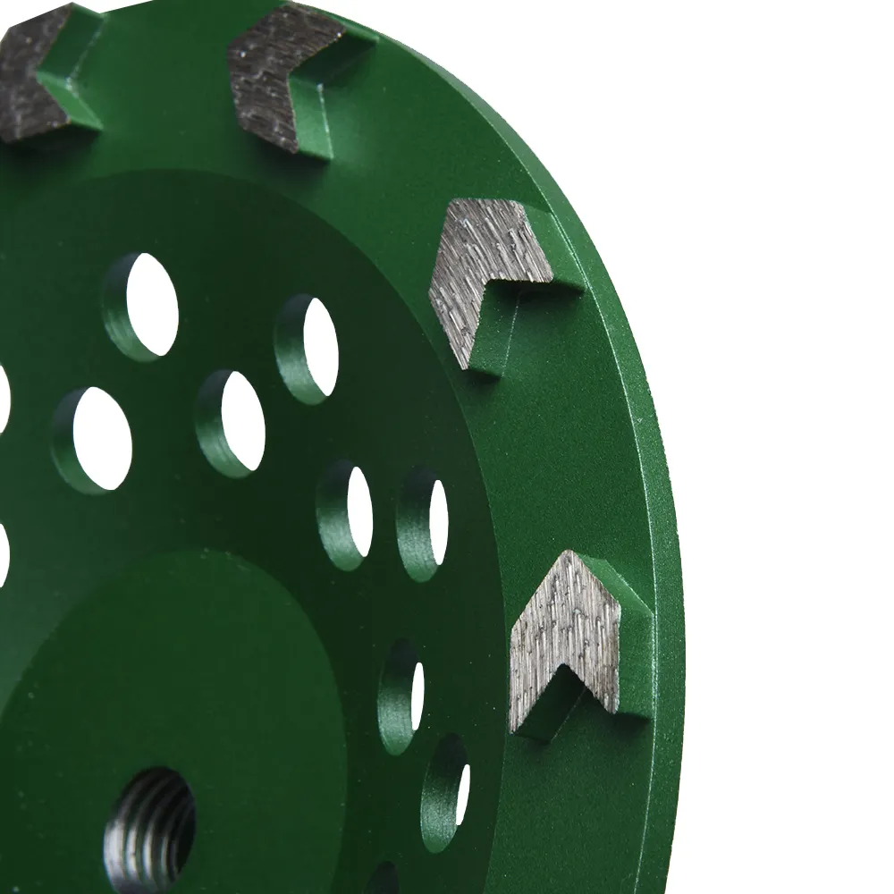 Grinding Wheel 7" Grinding Cup Wheel Arrow Seg Diamond For Concrete Epoxy | 30/40 Grit 5/8"-11