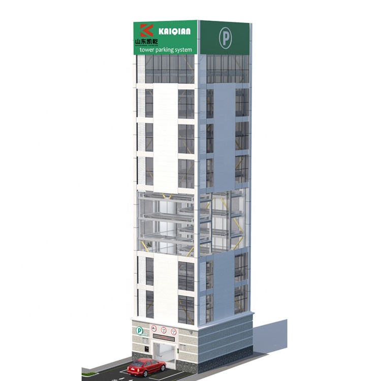 Steel Structure Vertical Lifting Parking Garage Tower Parking