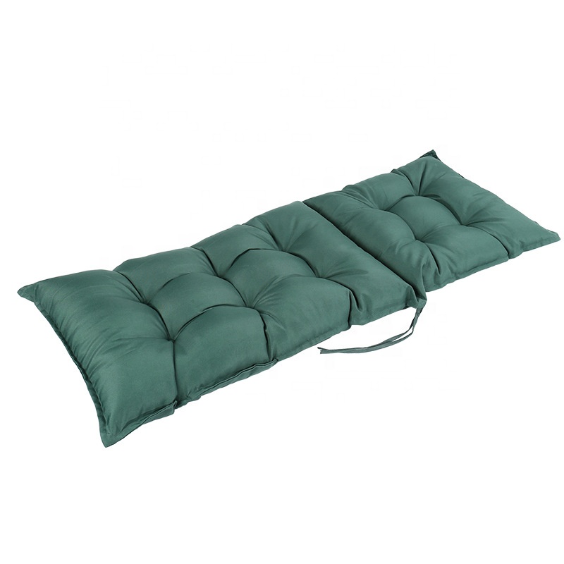 2021 Pop Up 100% Polyester Fiber High Resilience Virgin Cotton Seat Green Waterproof Sun Screen Chair Cushion
