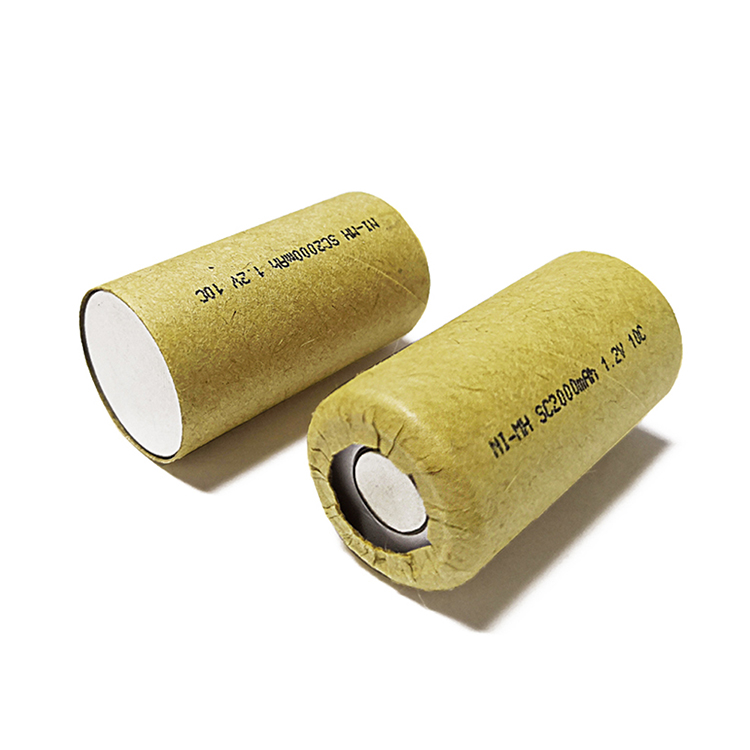 Высокое качество OEM высокая скорость 4/5 SC2000mAh 10C 1,2 V NiMh сухая батарея для подметальных роботов