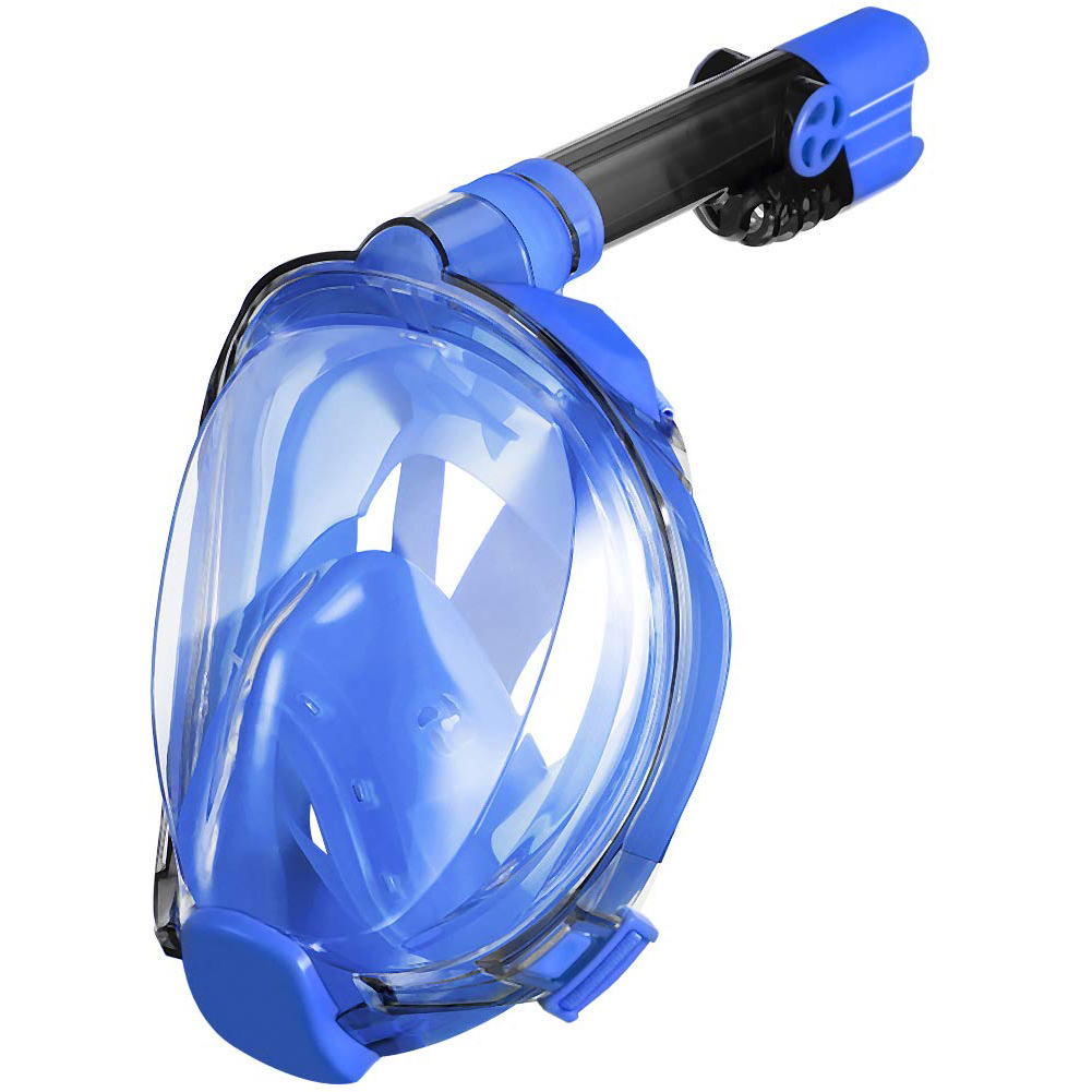 2021 New Free Breath Full Face Snorkel Mask 180 Degree Folding Gopro Mount Sea Diving Mask