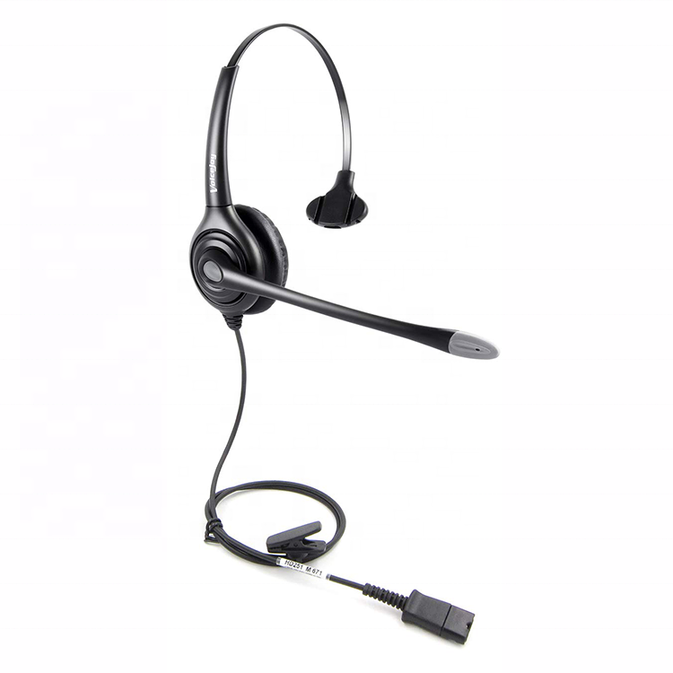 Monaural Call center гарнитура с шумоподавлением с подключением Plantronics QD