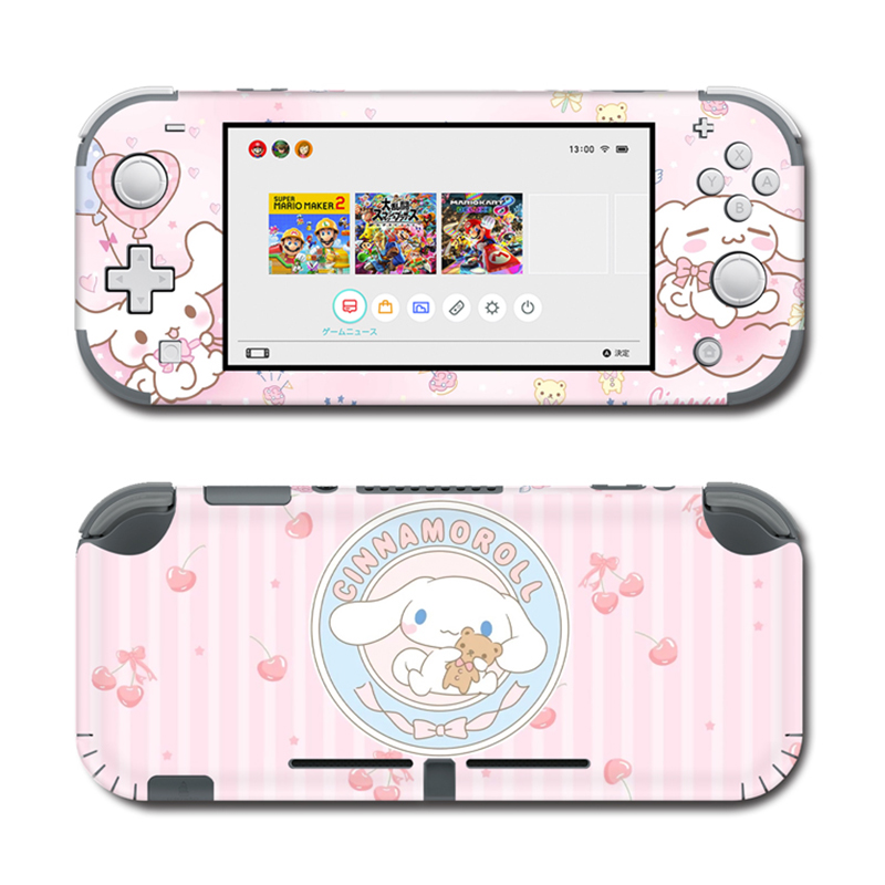 INS популярный мультяшный Sanrio Cinnamoroll Kitty милый розовый винил ПВХ Профессиональная наклейка для Nintendo Switch Lite