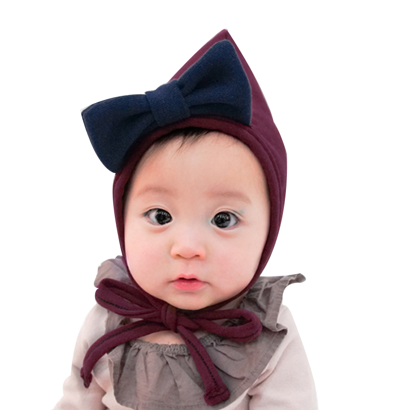 Cute Baby girl boy Autumn Winter cotton custom hair bonnet