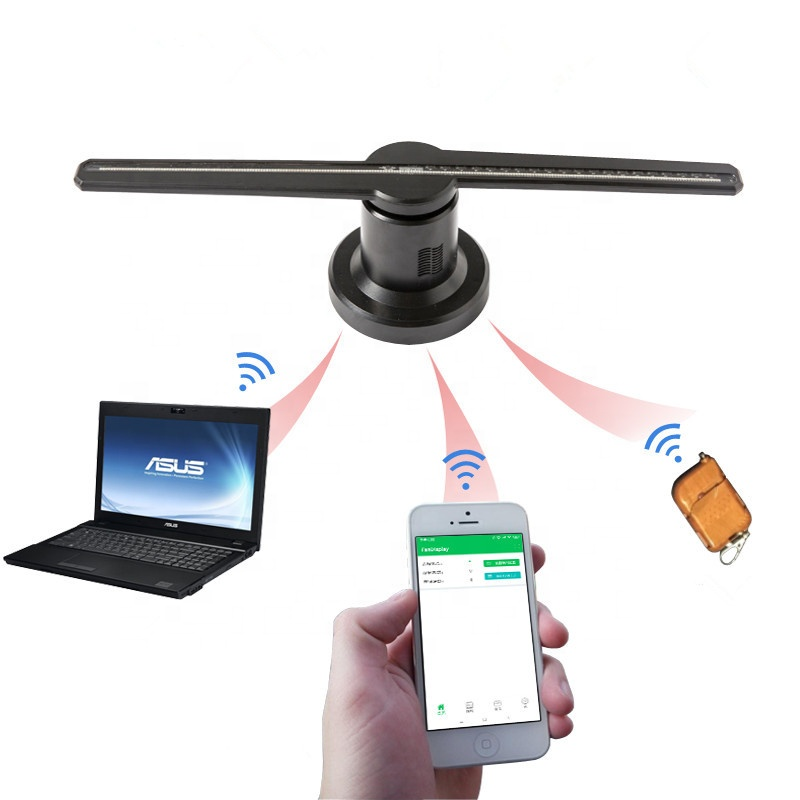 Распродажа, Wi-Fi HD 3D голографический вентилятор, Светодиодный 3D голографический проектор