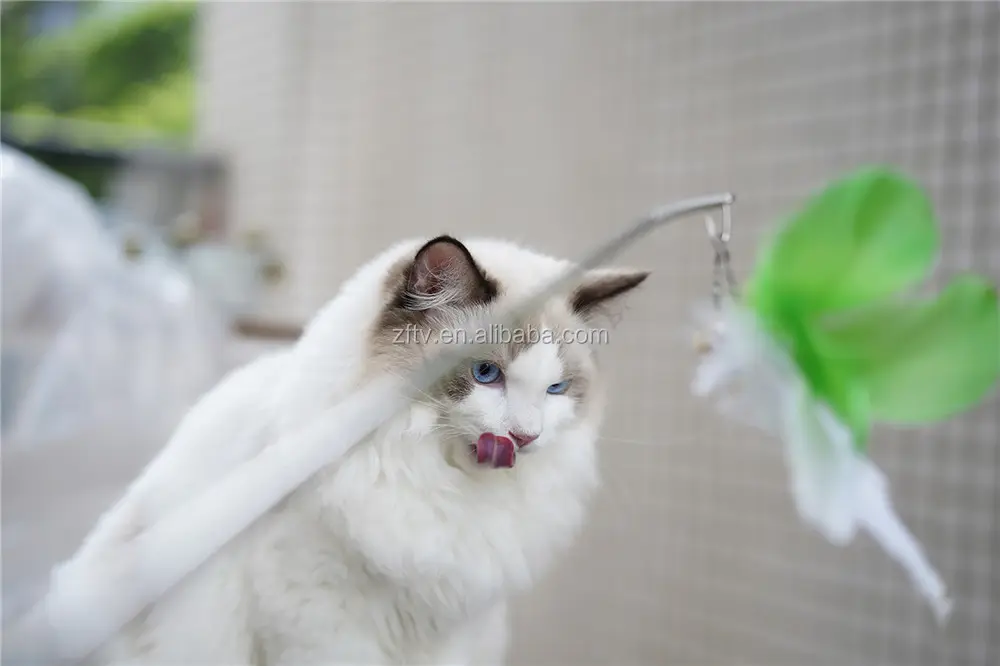 Super Quality Cat Feather Toys Extendable Cat Toys Cat Spring Toys 25-85cm Length