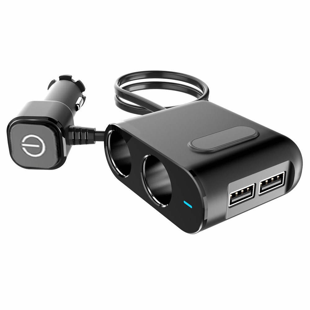DC 12V 24V 60W гнездо для автомобильного прикуривателя Разветвитель мульти QC3.0 Тип C PD быстрой зарядки Универсальный состоящий из универсального адаптера на 2 USB Электрический автомобиль зарядное устройство
