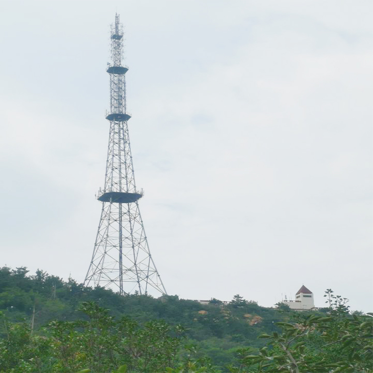 3 4 legged galvanized steel lattice angular tower telecom tower tubular tower