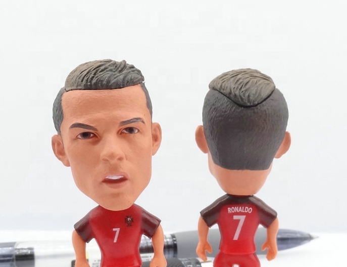 Wholesale POP Football Player Stars One Piece Action Figure Doll Toys Soccer Fans Gifts